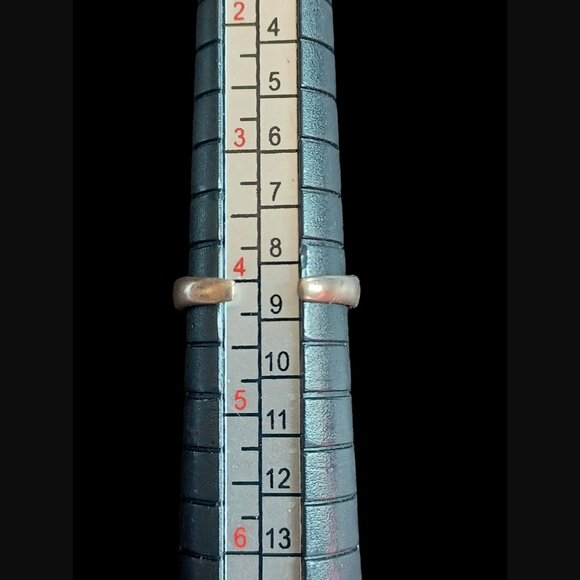 Silpada 925 Silver Scroll Red Coral Bead Adjustable Toe Ring Size 4 - Picture 7 of 9